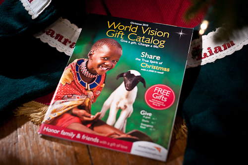 World Vision Christmas Catalog (photo © 2010 Michael Gowin) World Vision Christmas Catalog (photo © 2010 Michael Gowin)